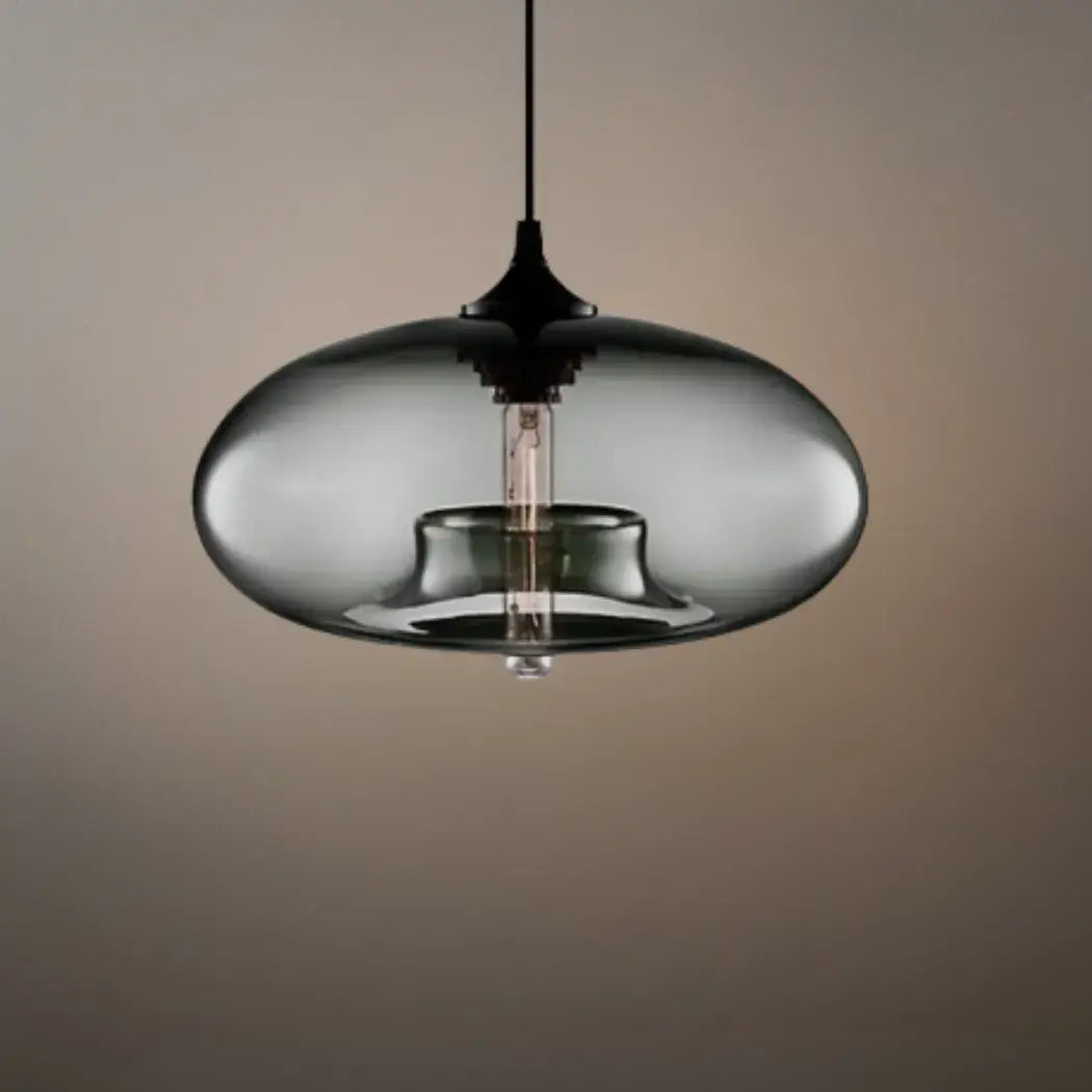 Morandia Modern Glass Pendant Light – Bread-Shaped Kitchen Island Lamp, 6 Colors